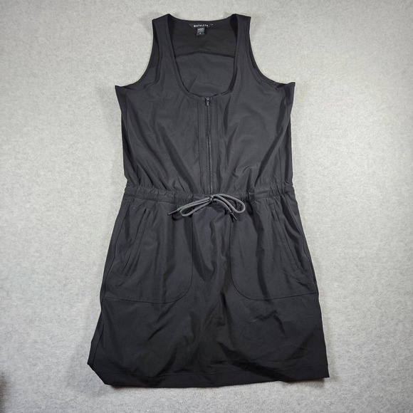 NWOT Athleta Sz 8 Expedition Black Lightweight‎ Quick Dry Sleeveless Skort Dress - Picture 2 of 13